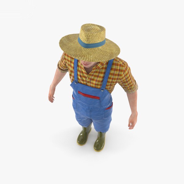 Farmer farm 3D model - TurboSquid 1479184