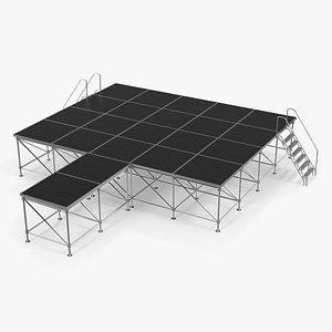 adjustable modular concert stage model