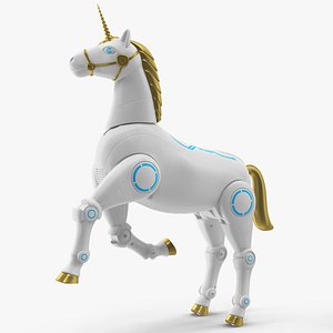 3D model Robot Unicorn Rigged for Modo