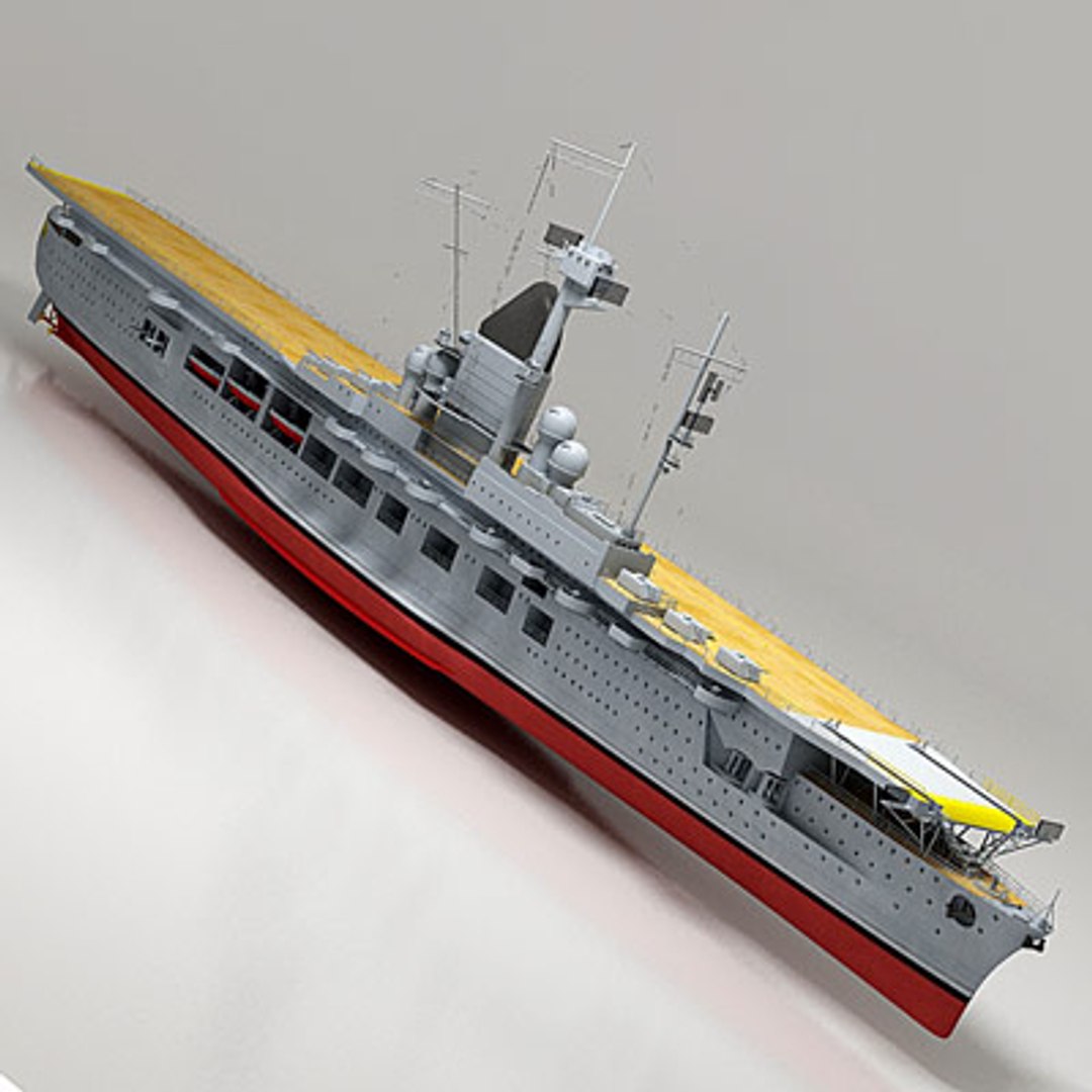 graf zeppelin aircraft carrier 3d model