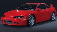 1999 Mitsubishi Eclipse GSX 3D Model  The AWD Turbo Icon