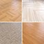 Parquet - Laminate - Wooden floor 4 in 1 3D model