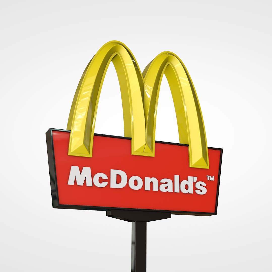 Mc Donalds Sign 3D - TurboSquid 1431810