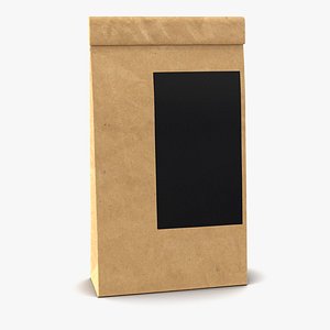 3d ground coffee bag paper