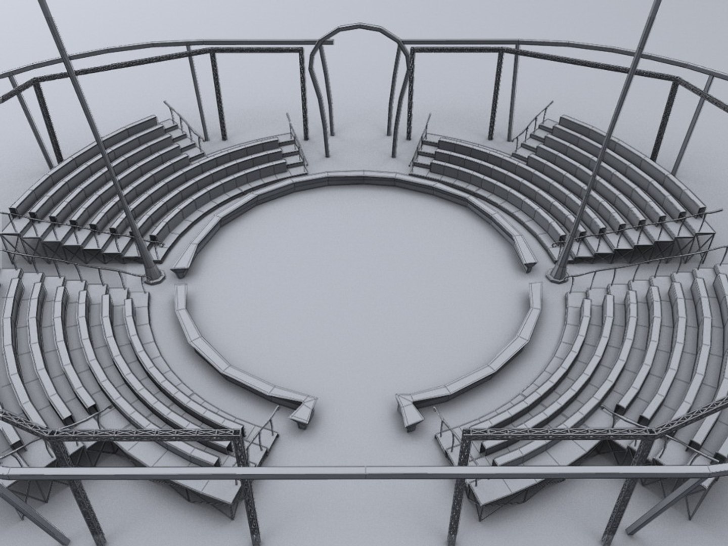 3d Circus Interior Model