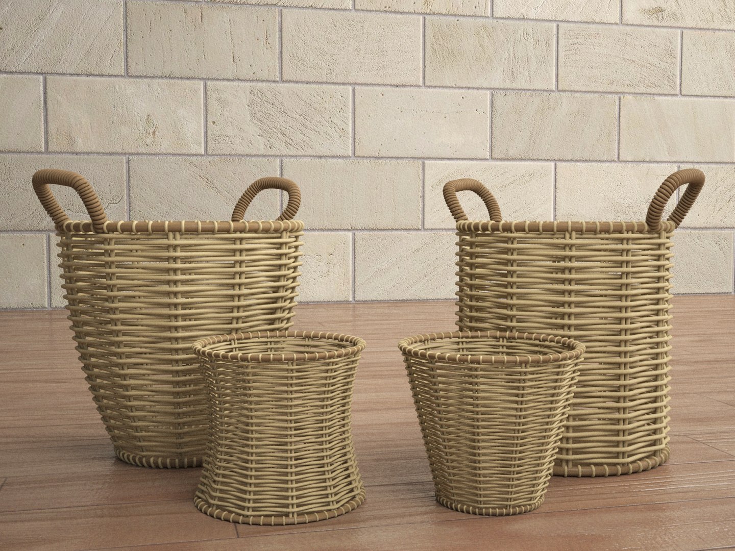 Old basket model - TurboSquid 1281489