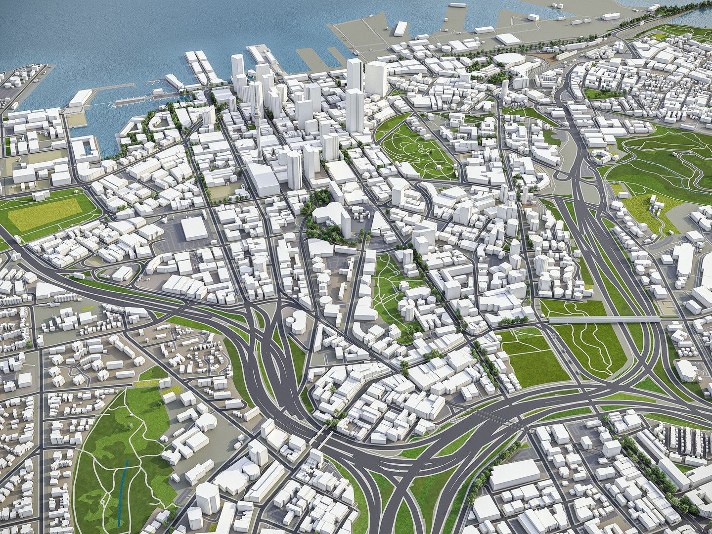 3D new zealand city model - TurboSquid 1423438