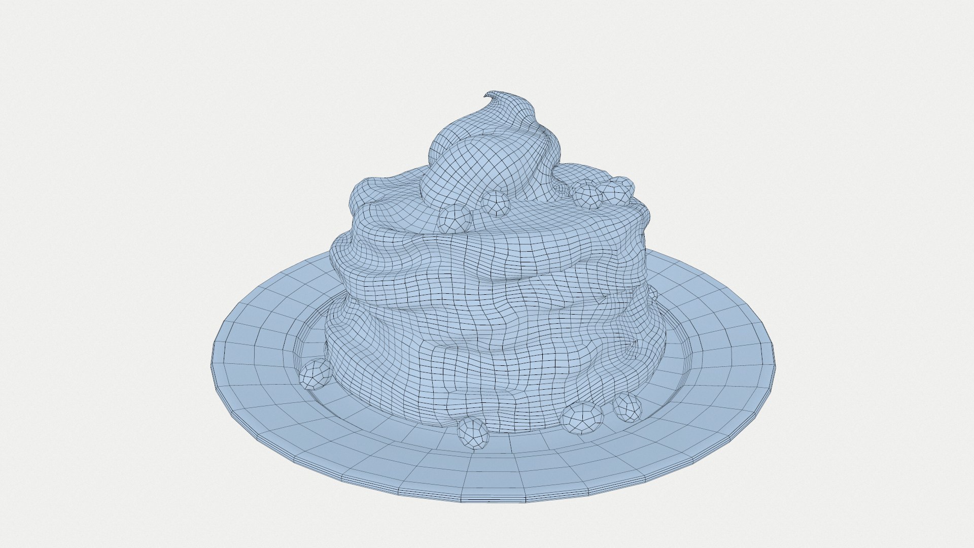 3D pan cake pancake model TurboSquid 1297528