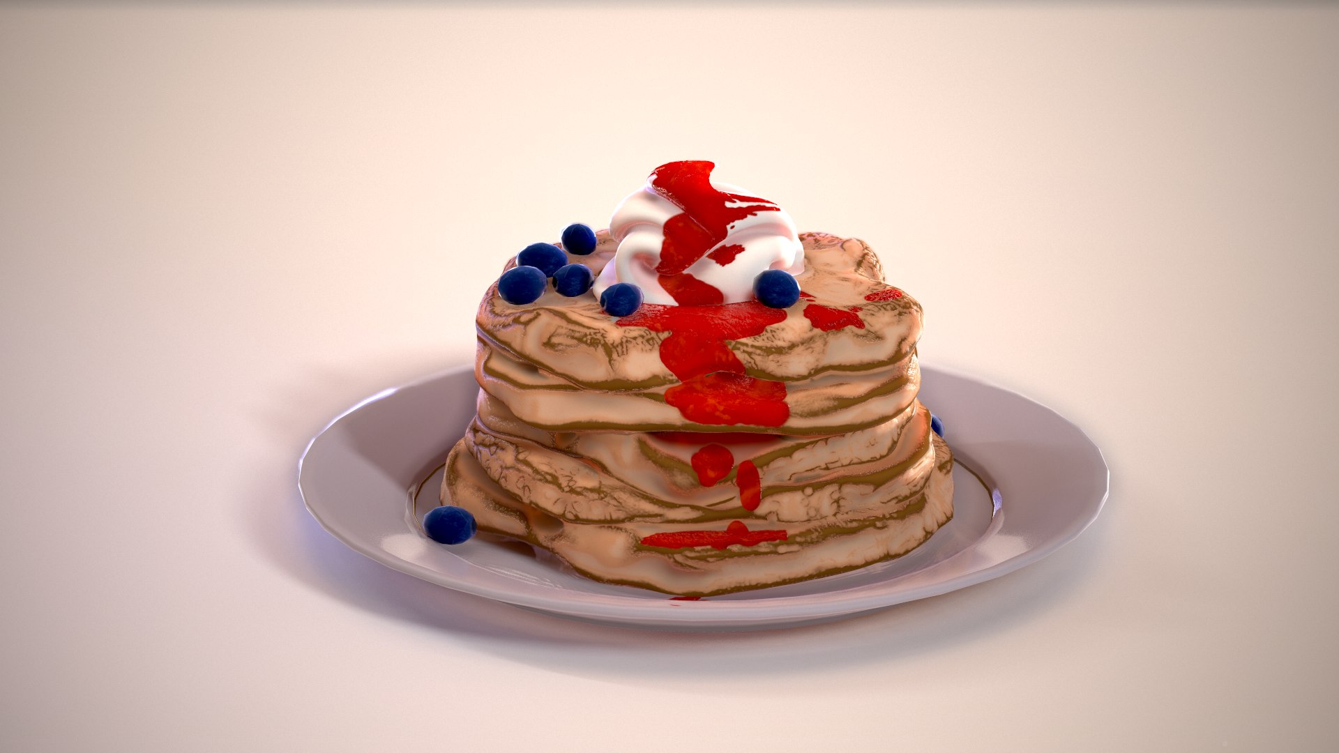 3d Pan Cake Pancake Model - Turbosquid 1297528