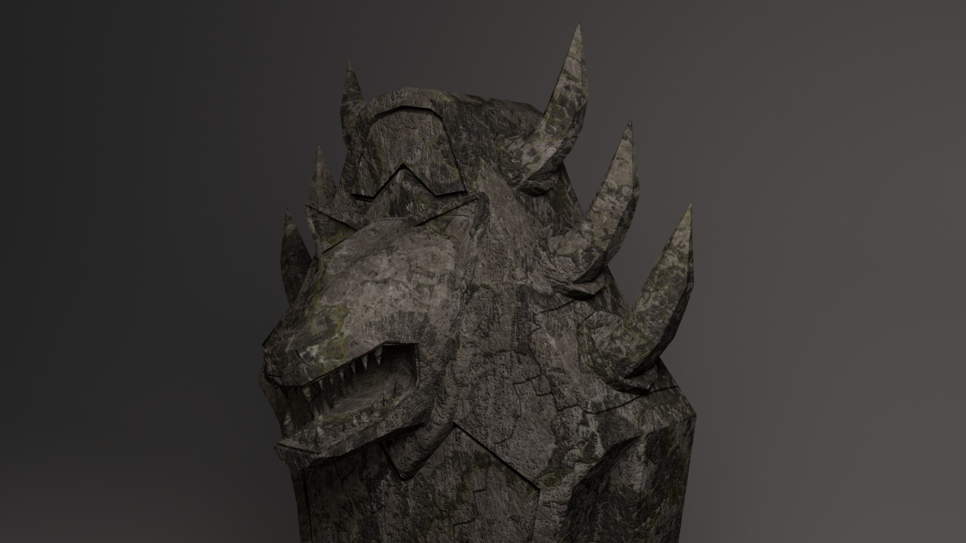 Throne Stone Beast 3D Model - TurboSquid 1658299