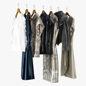 3D model clothing skirt hanger modern clothing