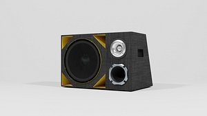 BOX Woofer Tweeter Cornet Blender 3D