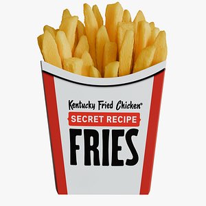 KFC Secret Recipe French Fries 3D model