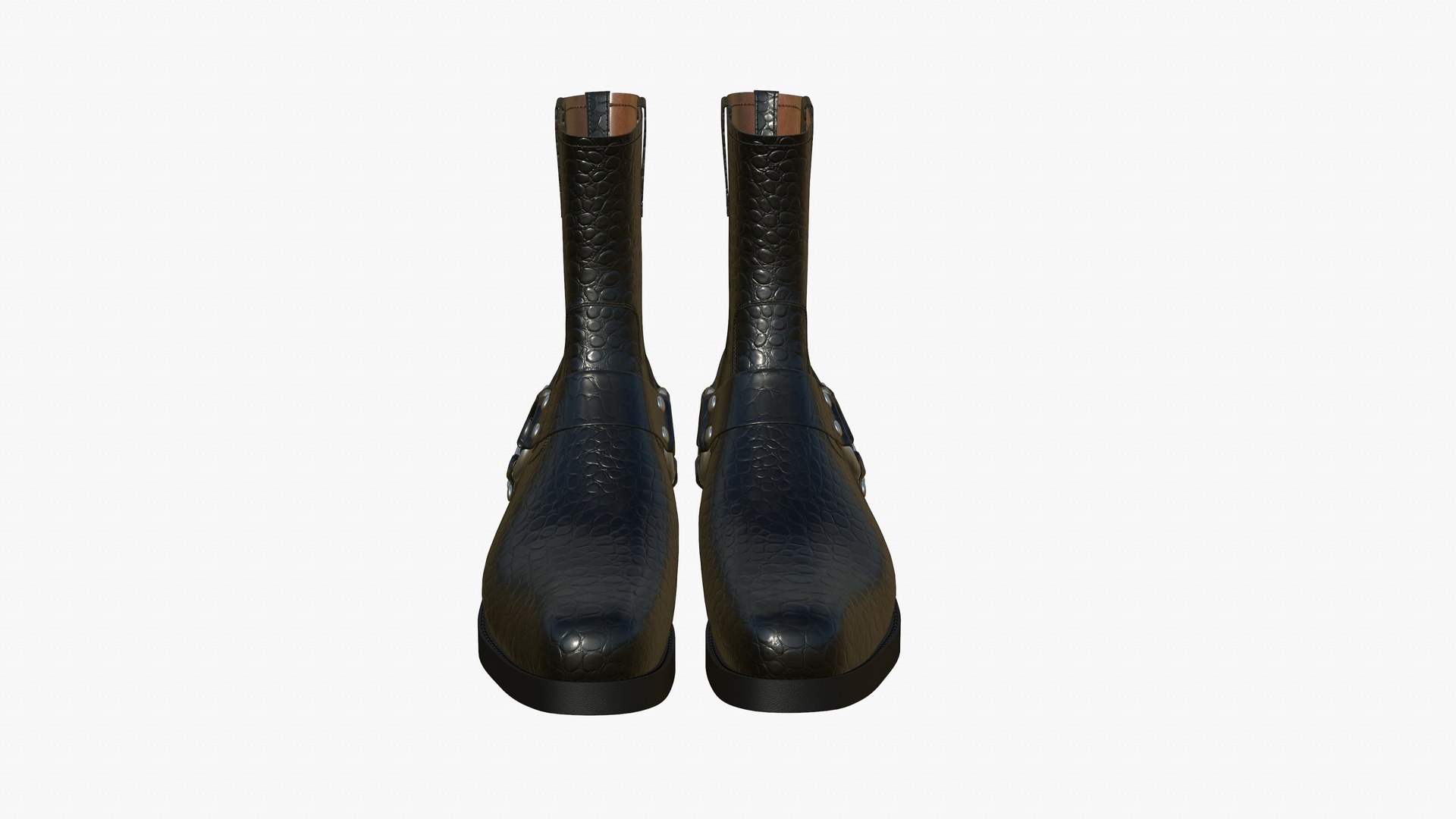 3D Realistic Leather Boots V27 model https://p.turbosquid.com/ts-thumb/mF/rKL3uB/mO/leatherbootscrocodileblack40render06/jpg/1662064177/1920x1080/fit_q87/fee86e6984c0173c09426dfe7c4b36147143211f/leatherbootscrocodileblack40render06.jpg