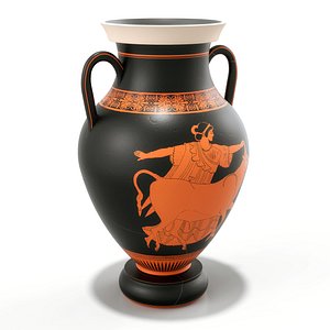 3D greek pottery amphora model