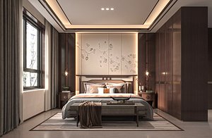 3D Modern bedroom