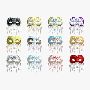 3D 12 Carnival Mask F Collection - Costume Character Design model
