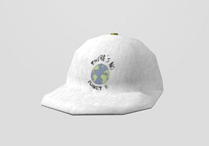 low poly climate protection cap 3D model