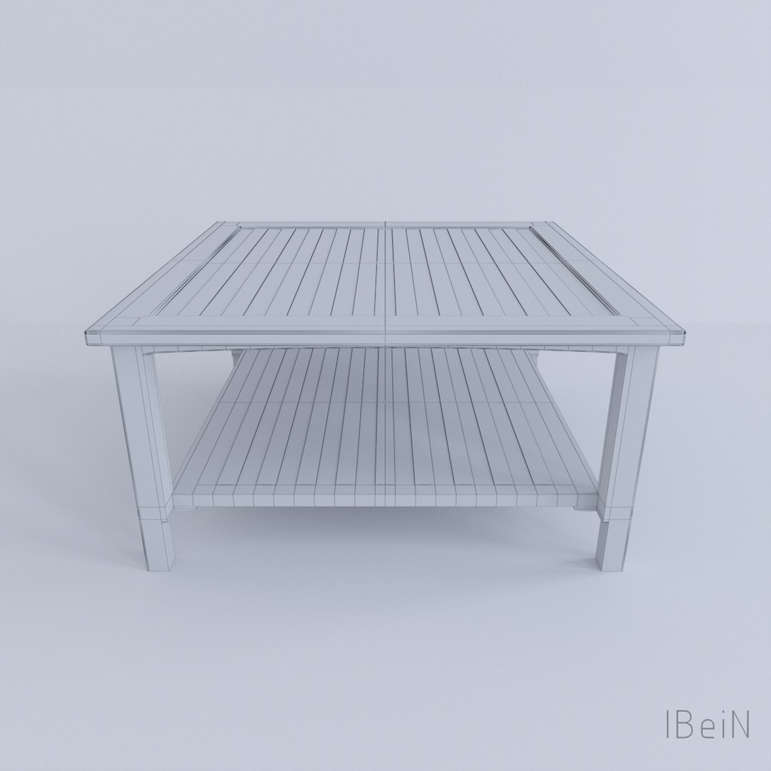 Table shelf model - TurboSquid 1339966