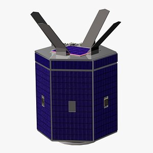 truespace space orbiting satellite