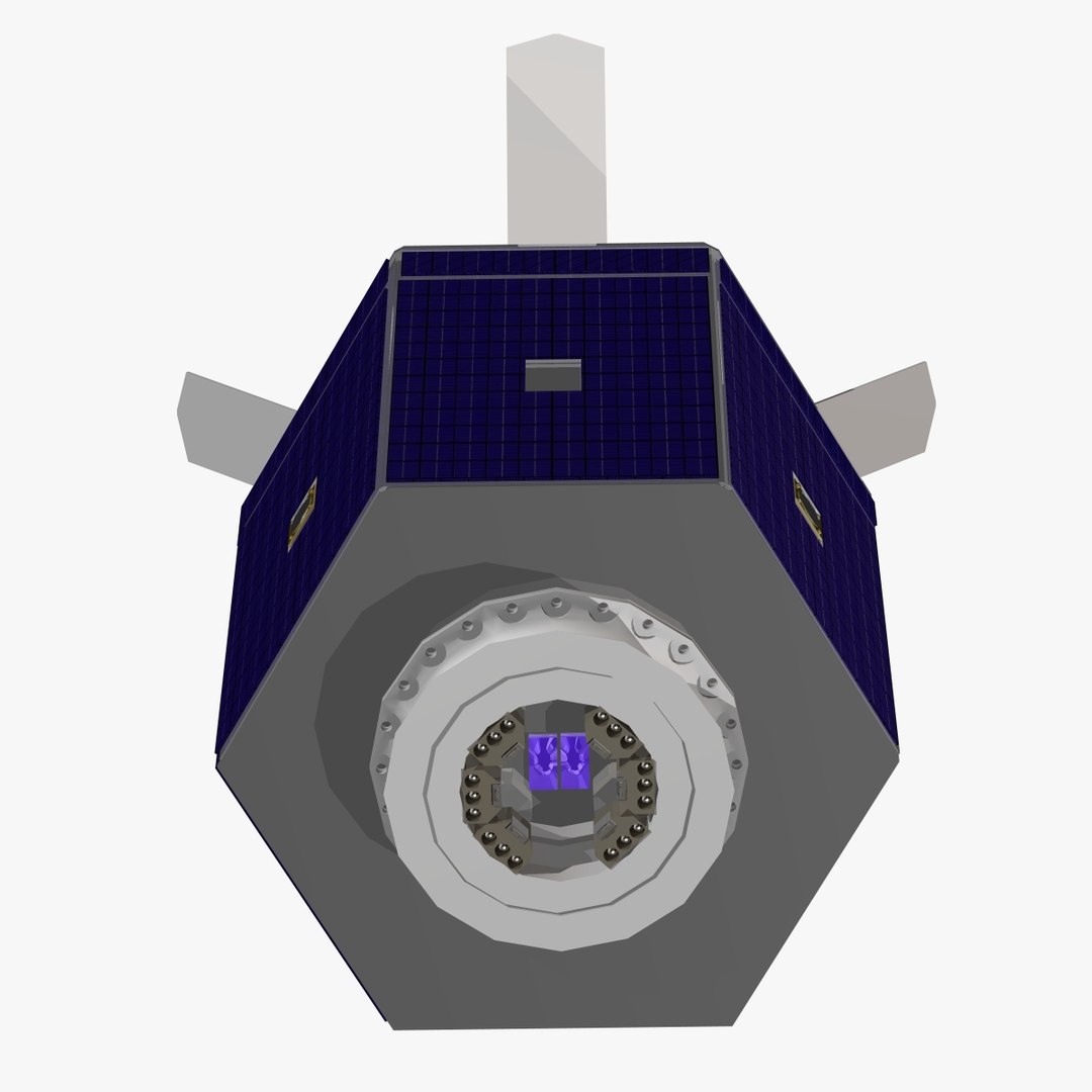 Truespace Space Orbiting Satellite