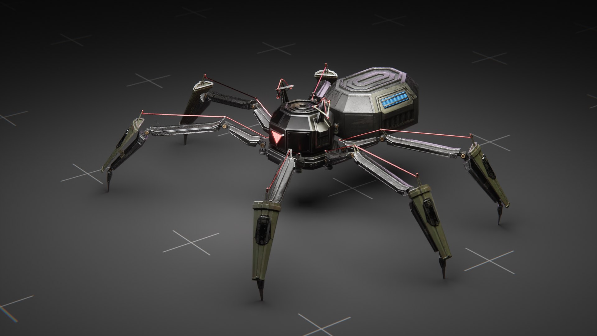 3D Sci-Fi Robot Spider https://p.turbosquid.com/ts-thumb/mG/6hJcRy/YE/5/png/1715884792/1920x1080/fit_q87/28bcc4b5b9ce4fb7354207ca0c69d7821781095b/5.jpg