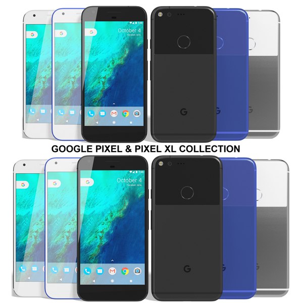 realistic google pixel xl 3d model