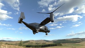 3D osprey helicopter model