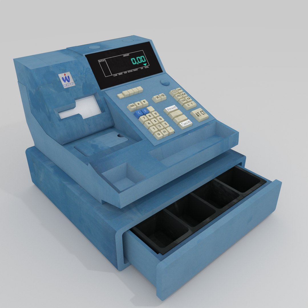Free 3D Model Cash Register TurboSquid 1160459