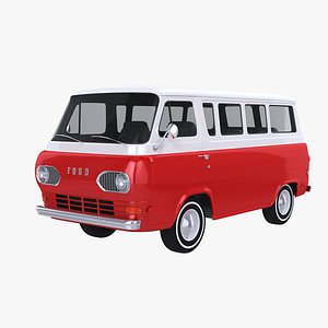 1961 econoline e-100 bus 3D model