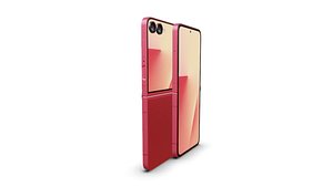 3D Galaxy Z Flip7 Coral Red model