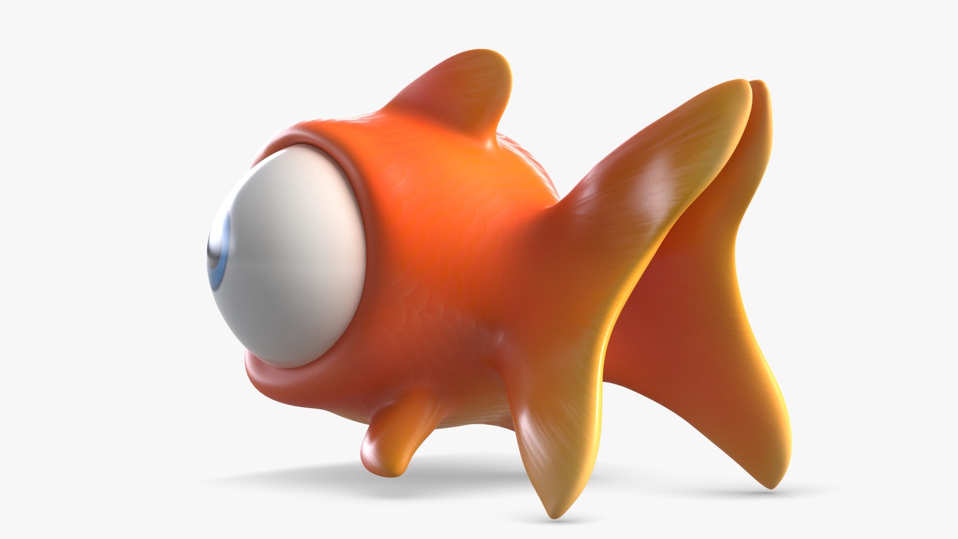 3D Angry Cartoon Fish - TurboSquid 1726915