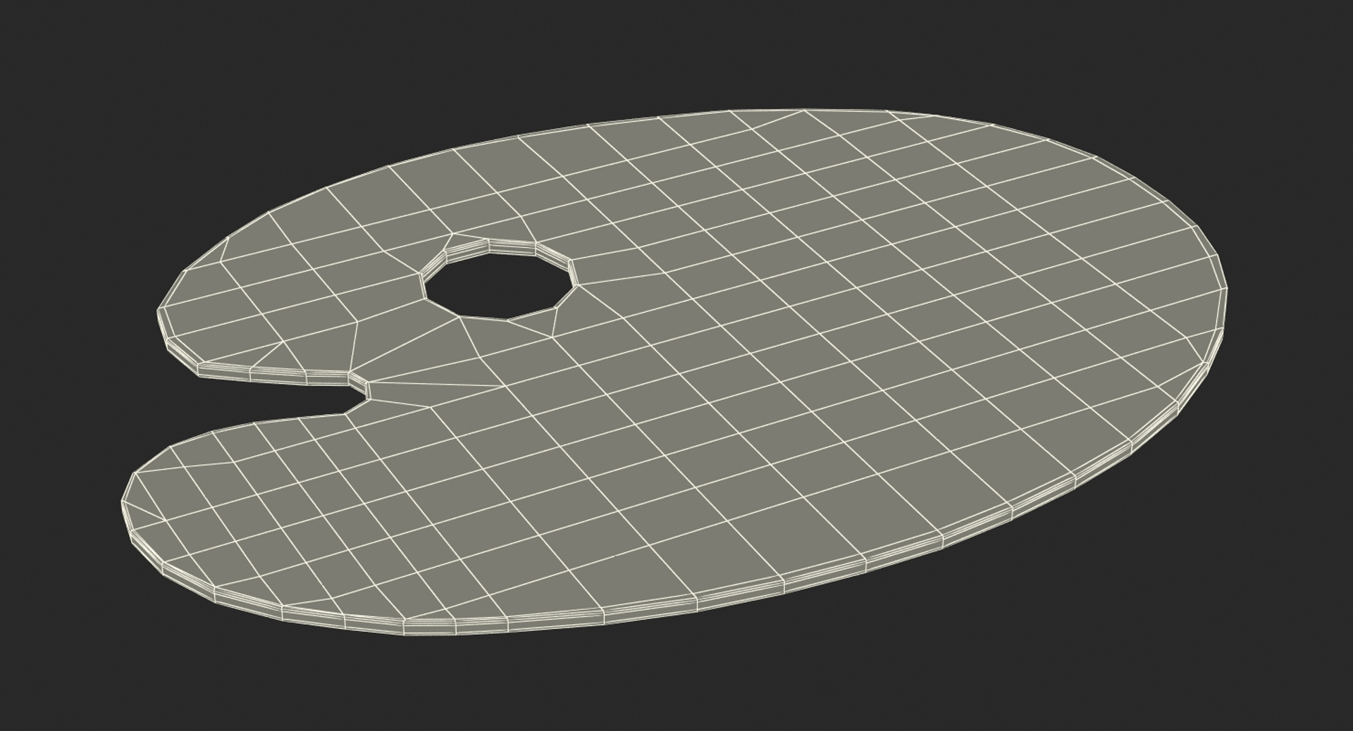 Wooden Paint Palette 3D Model TurboSquid 1223340