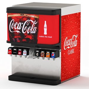 8-flavor ice beverage soda 3D model
