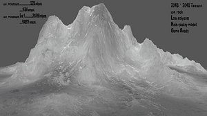 snow mountain 3D model