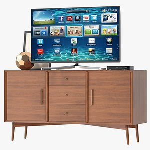 Mid-Century Media Console 57