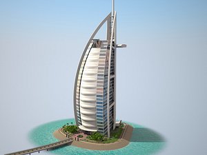 3d model burj al arab