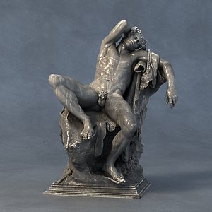 3D Barberini Sculpture  Faun