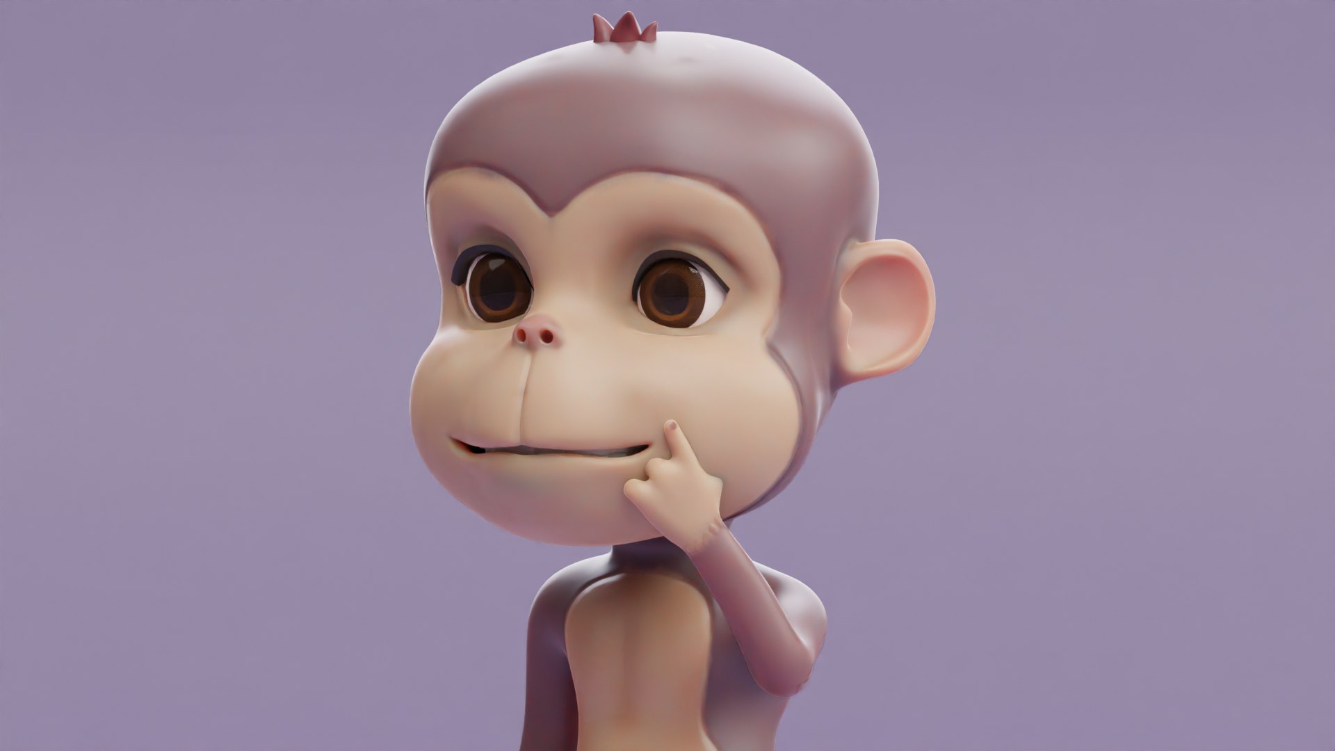 3D Cartoon Monkey Rigged and Animated model - TurboSquid 2159709