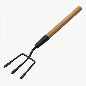 3D Gardening pitchfork 01