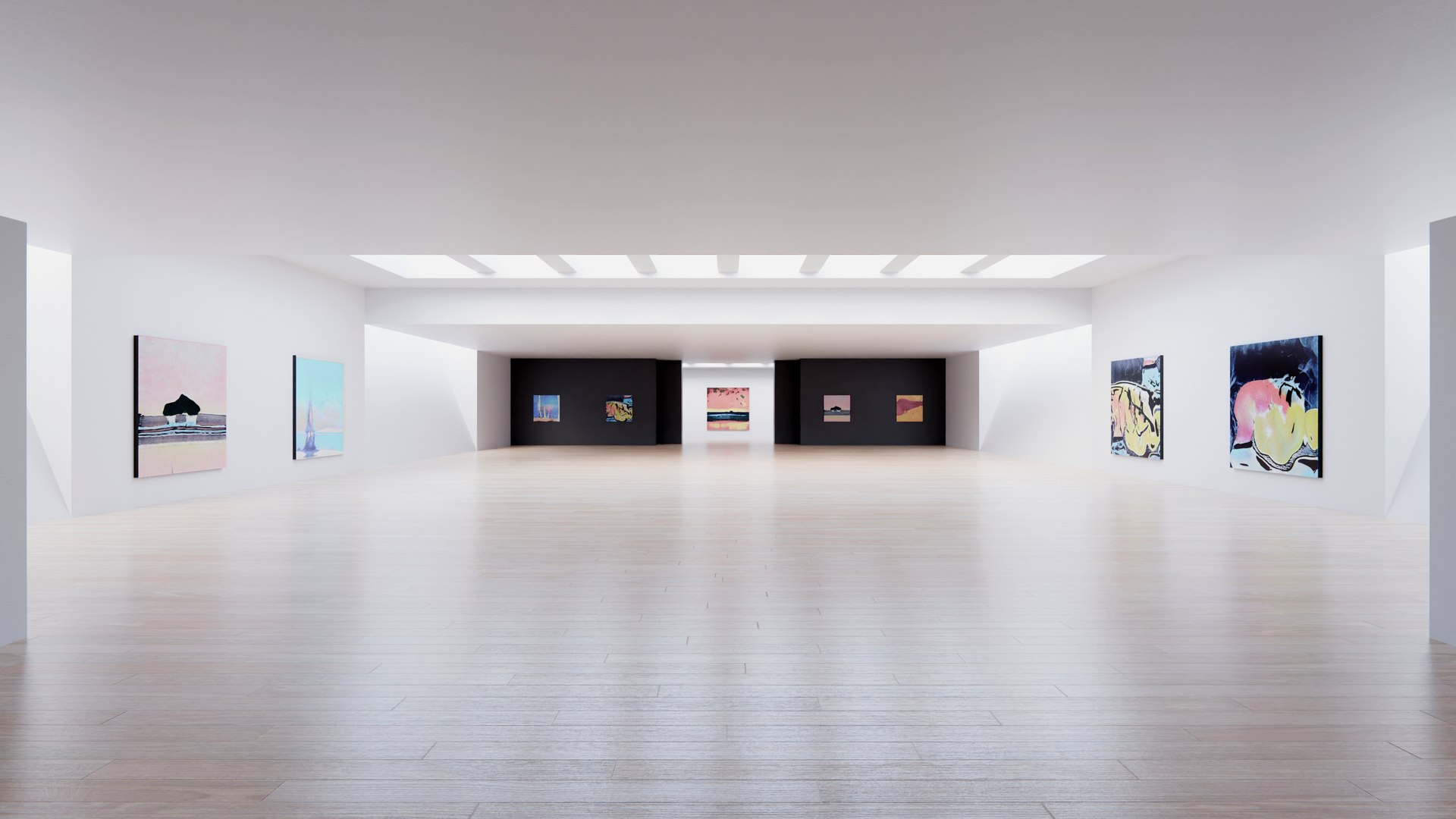 Art Museum Gallery Interior 6 3D model - TurboSquid 1750446