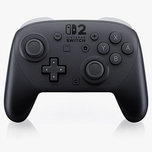 3D Nintendo Switch 2 Pro Controller model