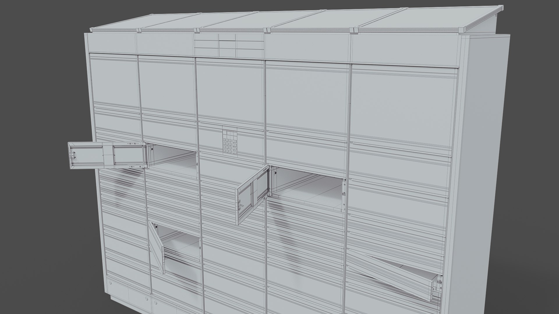 Parcel Locker 3D model - TurboSquid 2011102
