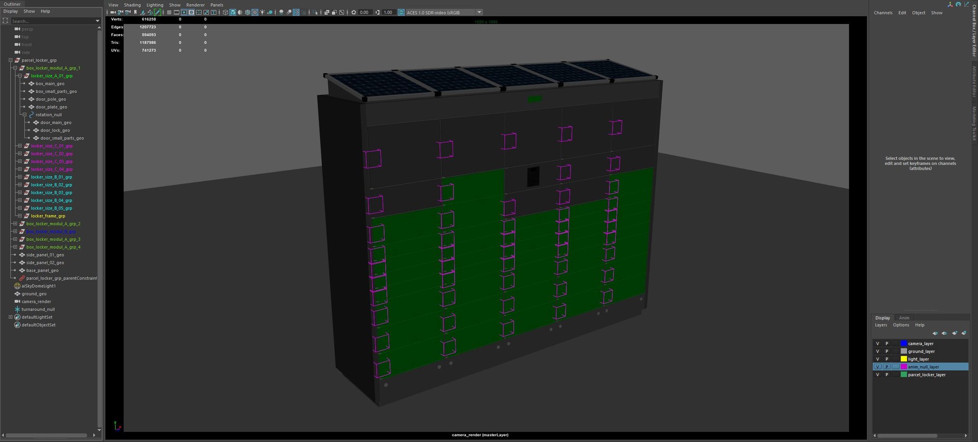 Parcel Locker 3D Model - TurboSquid 2011102