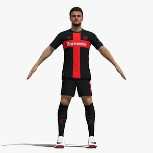 3D T-Pose Rigged Jonas Hofmann Leverkusen
