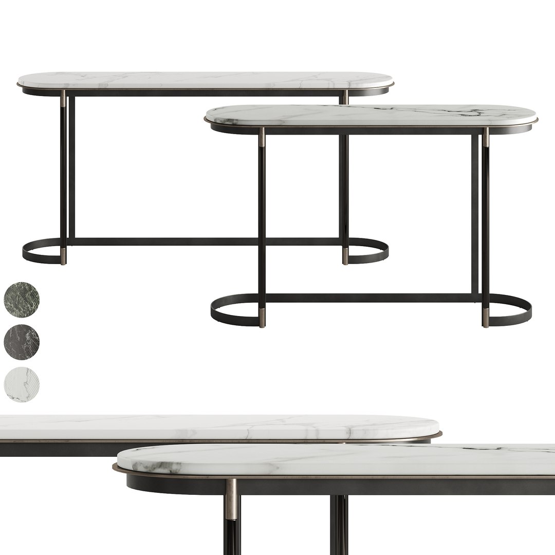 Laskasas Lyssa Console Table 3D Model - TurboSquid 1888005