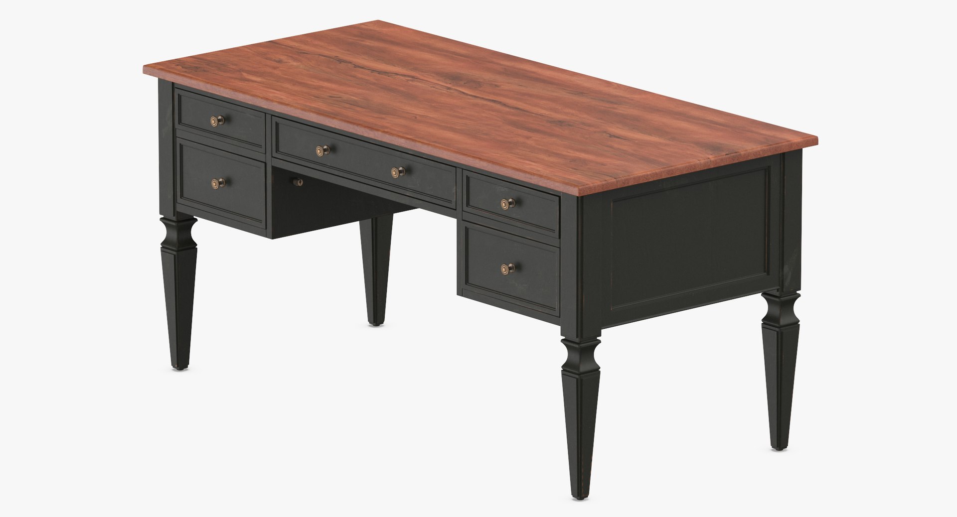 3D Traditional Desk - TurboSquid 1253547