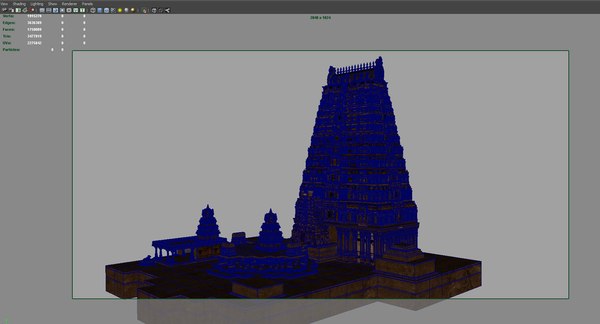 Hindu india old temple 3D - TurboSquid 1497944