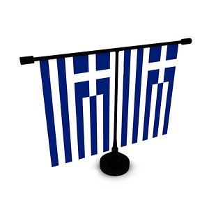 3D Flag of Greece model