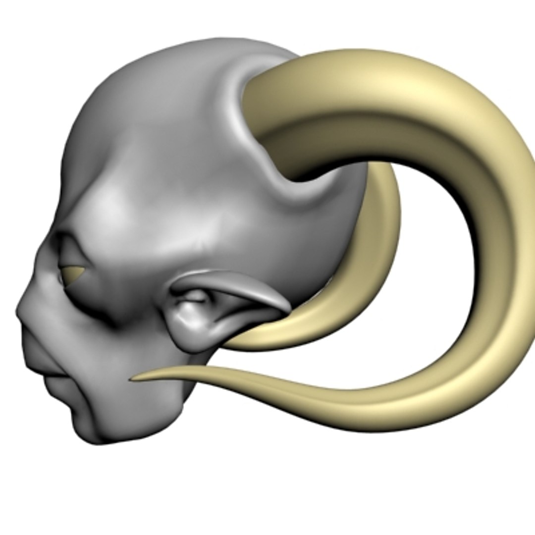 3d Model Of Demon Head